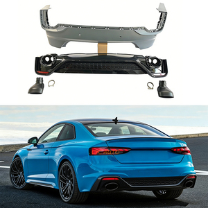 Paraurti posteriore auto aggiornamento barra RS5 stile carrozzeria posteriore kit per <span class=keywords><strong>Audi</strong></span> <span class=keywords><strong>A5</strong></span> S5 <span class=keywords><strong>F5</strong></span> 2020 2021 2022 + - Product Image 1
