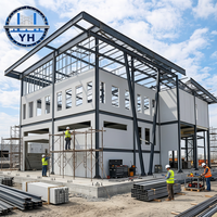 Bâtiment commercial en structure acier robuste, entrepôt, atelier métallique préfabriqué, maison modulaire, appartement avec certification CE