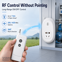 Prise de télécommande RF longue portée AC 220V à code d'apprentissage sans fil pour les distributeurs d'accessoires électriques