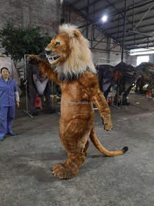 Guangzhou Nanqi hecho a mano realista silicona León mascota disfraz tamaño humano Cosplay rendimiento accesorios Animal disfraz para evento - Product Image 2
