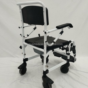 <b>Commode</b> Chair <b>Folding</b> <b>Commode</b> Shower Wheel Chair <b>Commode</b> Wheelchair Rehabilitation Therapy Supplies - Product Image 4