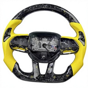 Volante Deportivo LED de Fibra de Carbono Roja Forjada para Dodge Charger Sxt Challenger Durango SRT 2016 2017 2018 2019 2021 <span class=keywords><strong>2022</strong></span> 2023 - Product Image 5