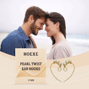 ต่างหูแบบหนีบประดับมุกทรงบิดเกลียว ดีไซน์เรียบหรู เข้าได้กับทุกชุด - Product Image 3