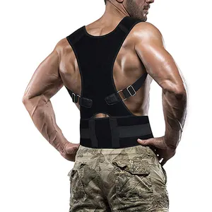 Custom Adjustable Straps Reduce Lower Upper Back Pain Back Posture Corrector Brace Belt