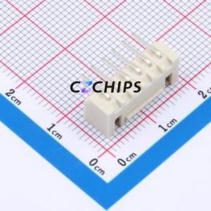 WAFER-HA2.54-6PWZ-Y62 Wire-to-Board Pin Header Bent Lead Through Hole,P=2.5mm Connector 1x6P 2.5mm Right Angle Insert XHB - Product Image 2