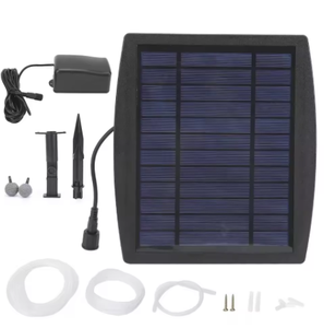 Solar água submersível bomba Kit Eco-Friendly plástico oxigênio fonte bomba com aquário oxigênio tubo e bolha pedra - Product Image 4