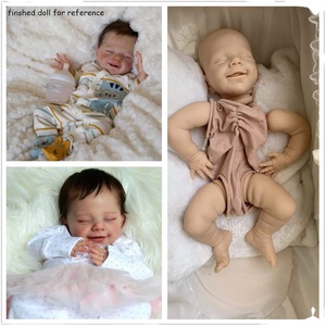 Kits de poupées Reborn non peintes en silicone, mignons modèles de poupées Reborn (tête, membres complets, corps en tissu) – Créez votre propre poupée DIY - Product Image 2