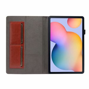Étui à rabat en PU motif Crazy Horse avec emplacement pour cartes pour tablette <span class=keywords><strong>Samsung</strong></span> <span class=keywords><strong>Galaxy</strong></span> <span class=keywords><strong>Tab</strong></span> <span class=keywords><strong>A</strong></span> <span class=keywords><strong>10</strong></span>.1 T510/T515 <span class=keywords><strong>2019</strong></span> - Product Image 2