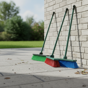 Balai à pousser FANATIK durable avec poils en nylon à dents larges, tête en PP pour usage extérieur - Haute qualité, poignée confortable, plusieurs couleurs et tailles - Product Image 3