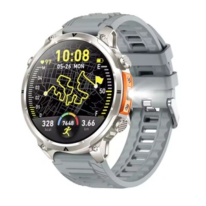 2026 MK100 GPS <b>Smart</b> <b>Watch</b> 1.7Inch AMOLED Alloy Case 400mAh Battery 10M Waterproof IOS Compatible Compass Outdoor Heart Rate - Product Image 4