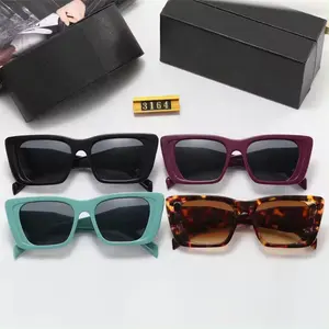 Diseñador Sunglass 2024 Mujeres Hombres Lujo Shades Square Trendy lunettes DE SOLEIL marca Gafas de sol