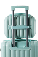 Ensemble de bagages de luxe classique en ABS et aluminium, léger, imperméable, avec fermeture éclair, roulettes pivotantes et serrure TSA en polyester pour l'aéroport