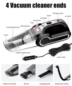 Wholesale 12V 3500Pa 4 in 1 Handheld Vacuum Cleaner 12v air Compressor <strong>Automatic</strong> Car <strong>Tyre</strong> <strong>Inflator</strong> - Product Image 5