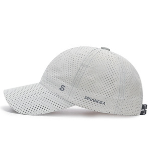 White Breathable Mesh <b>Baseball</b> <b>Cap</b> Quick Drying Sun Protection Outdoor Sports Hat Unisex Adult Size One Fits All - Product Image 2