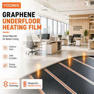 YODNIX 220W Film chauffant en graphène OEM, solution de chauffage au sol électrique pour les entreprises et les bureaux commerciaux - Product Image 1