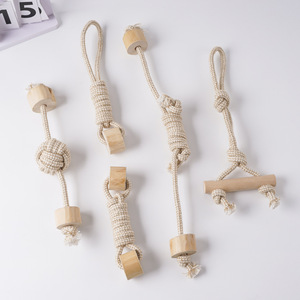 Jouets à mâcher pour animaux de compagnie en corde de coton tressée, durables, mignons, classiques, modernes et tendance, pour le nettoyage des dents des chiens en extérieur – Vente en gros - Product Image 5