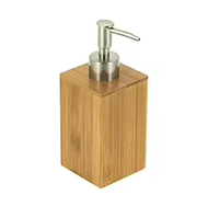 Homedec 2025 Distributeur de savon en bambou Pompe à main carrée pour désinfectant et mousse de savon liquide Caractéristique accessoire de salle de bain