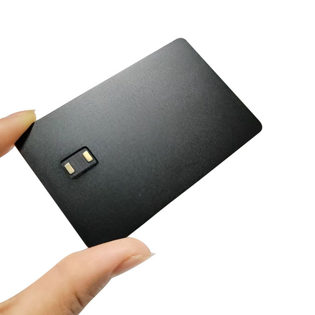 Dual Interface NFC Metal Card With EMV Chip Slot Tap to Pay Contactless Metal Credit Card with Hico Magnetic Stripe