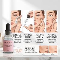 Sérum à la vitamine C en marque privée, soin de la peau toute la journée, anti-rides, éliminateur de taches brunes, sérum éclaircissant pour peau noire