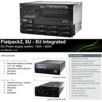 Système d'alimentation CC en rack intégré Eltek 48V 24V 150A à 600A 5U à 8U Flatpack2 (CTO2xxxx.nnnn CTOxxxxx.nnnn)