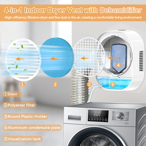 Boîte de ventilation pour sèche-linge avec déshumidificateur pour protéger les meubles, déshumidificateur pour buanderie - Product Image 3
