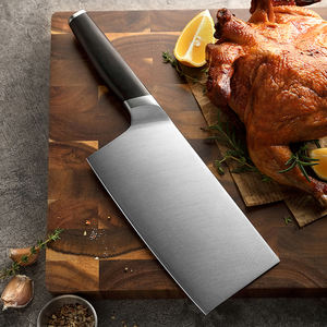 XINZUO-Maquinilla de afeitar afilada para cocina, cuchillo picador de huesos, soldadura de acero inoxidable compuesto 440C, madera de ébano natural - Product Image 4