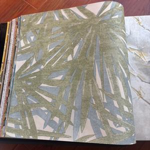 빈티지 스타일 딥 블루 럭셔리 궁전 패턴 방수 유지 보수 무료 PVC 벽지 롤 - Product Image 4