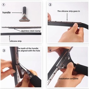 Glass <strong>Window</strong> <strong>Squeegee</strong> Premium Wiper <strong>for</strong> Cleaning <strong>Windows</strong> and Mirrors Easy to Use and Long-lasting - Product Image 4