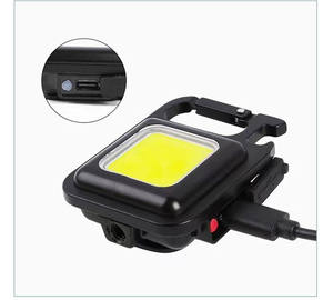 Mini linterna Led COB portátil, venta al por mayor, con mosquetón y abrebotellas - Product Image 4