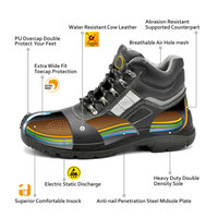 Chaussures de sécurité basses à embout d'acier, antidérapantes, imperméables, pour hommes, pour la construction