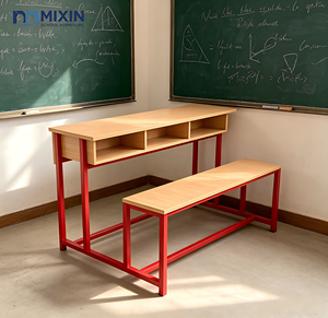 Nuevo Diseño de Muebles Escolares de Madera, Banco de Tres Plazas para Aula Moderna - Product Image 1