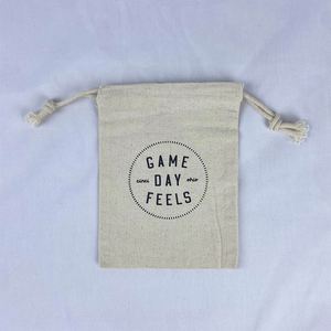 100% Organic Cotton <b>Drawstring</b> Bag Fashion Natural Color <b>Pouch</b> Bag Recyclable Eco-friendly Dust <b>Drawstring</b> <b>Pouch</b> - Product Image 3