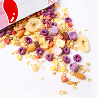 Hoogwaardige fruit-havermout snacks gemengde gevriesdroogde vruchten en noten instant voedsel ontbijtgranen havermoutvlokken