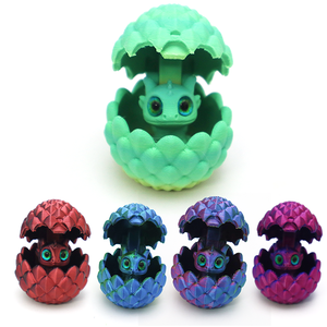 Originalità 3D stampato ornamenti decorativi piccoli draghi all'interno dell'uovo di drago per mobili e decorazione del Desktop con - Product Image 3