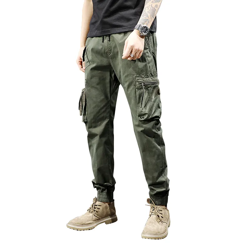 आउटडोर उच्च फैशन सैन्य सामरिक कस्टम कार्गो पुरुषों की ढीली पैंट