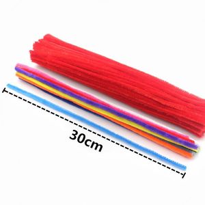 Palos peludos suaves multicolores, tallos de chenilla, limpiador de tuberías artesanal, alambre torcido hecho a mano para manualidades Diy Navidad - Product Image 3