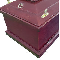 Ataúd Funerario de Madera Biodegradable Ecológico de Alta Calidad, Estilo Tradicional Europeo para Adultos, Capacidad de 200/220 Pulgadas Cúbicas
