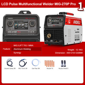 <span class=keywords><strong>ANDELI</strong></span> 220V <span class=keywords><strong>MIG</strong></span> Machine à souder Écran LCD Double Pulse <span class=keywords><strong>MIG</strong></span> Lift TIG MMA Bobine Pistolet Soudage Aluminium DC Semi-automatique <span class=keywords><strong>MIG</strong></span> Soudeur - Product Image 4