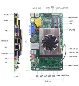เอ็กซ์ซีวาย คอร์ ไอ 3 7100U ออลอินวันพีซีเมนบอร์ด VGA LVDS 8xUSB WiFi BT กิกะบิตแลนคอมพิวเตอร์อุตสาหกรรมเมนบอร์ดแบบฝังตัวเมนบอร์ด - Product Image 2