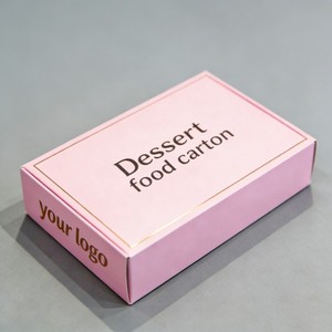 Caja de Papel para Macarons con Logotipo Personalizado, Apta para Alimentos, Reciclable, Corrugada, para Galletas de Chocolate, con Tinta de Soya, Cajas para Brownies - Product Image 1