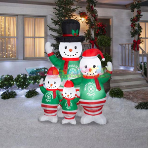 Inflable <span class=keywords><strong>para</strong></span> exteriores, inflable de navidad, Papá Noel y muñeco de nieve - Product Image 3