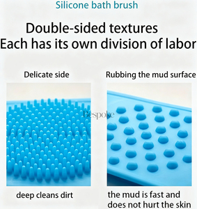 Brosse de Douche Exfoliante et Massante en Silicone avec Logo Personnalisé pour le Corps, Nettoyage en Profondeur pour Adultes, <span class=keywords><strong>Nettoyant</strong></span> Corporel pour la Maison - Product Image 2