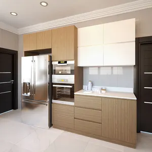 Vente en gros constructeurs d'armoires de cuisine extérieures avec réservoir meubles de maison ensemble complet mini armoire de cuisine en bois
