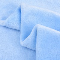 Tissu Velours Flannel Minky Peluche Brossé 100 % Polyester Uni Super Doux, Conception Personnalisée pour Couverture de Bébé