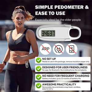 J & R Nhỏ Carabiner Mắt Cá Chân Giày <span class=keywords><strong>Pedometer</strong></span> <span class=keywords><strong>3D</strong></span> Đơn Giản Túi Bước Tracker Truy Cập Cho Nam Giới Phụ Nữ Trẻ Em Đi Bộ - Product Image 4