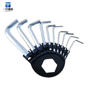 Jeu de clés hexagonales dix pièces de haute qualité Buggy de vélo métrique bricolage finition chromée clé à douille personnalisable OEM - Product Image 4