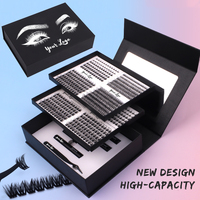 Kit d'Extension de Cils DIY en Vrac Pré-Coupés Prix Usine, Kit de Cils en Grappes de Vison Marque Privée