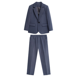 Costume pour enfants printemps été nouveau garçon ensemble de loisirs les enfants président le spectacle photographie robe fleur mariage - Product Image 5
