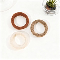 Nouveaux élastiques à cheveux pour femmes, style naturel, haute élasticité, multicolores, mignons, pour queue de cheval, design circulaire, accessoires pour cheveux de fille