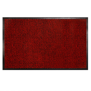 EIFFEL HOME Modern Entrance Door Mat Red Pineapple Pattern Polyester PVC Anti Slip Commercial Outdoor Rectangle Floor Mat Door - Product Image 1